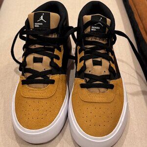 Nike Jordan Series Mid Black/White-Elemental Gold Size 7.5 GREAT CONDITION